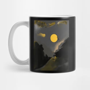 full moon In the cold night Mug